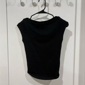 Zara Black Short Sleeve Top